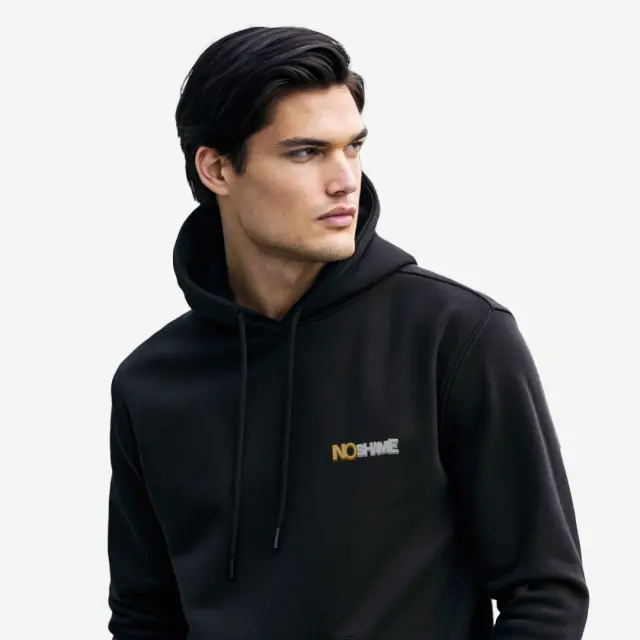 Φούτερ Noshame® Μαύρο με τύπωμα Teddy Mood - 512538 - XXL 2