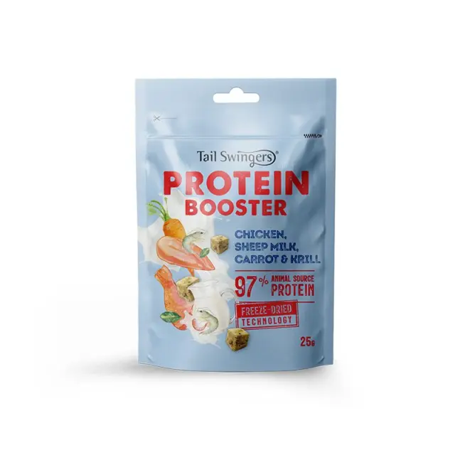 Tail Swingers Freeze Dried Protein Boosters Λιχουδιές με Κοτόπουλο & Γάλα Προβάτου 25gr