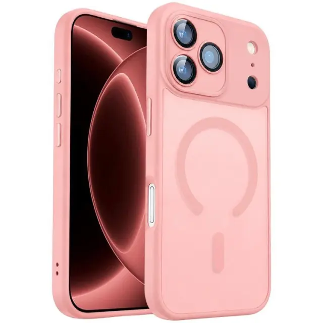 Hybrid Magsafe Matte Θήκη για iPhone 17 Pro Max/18 Pro Max-Pink OEM