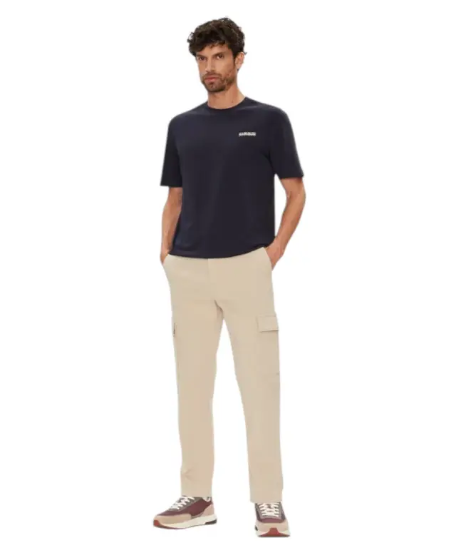Napapijri - Ανδρικό T-shirt S Smallbox Regular Fit NP0A88TR-176 Μπλε Σκούρο - XL 2