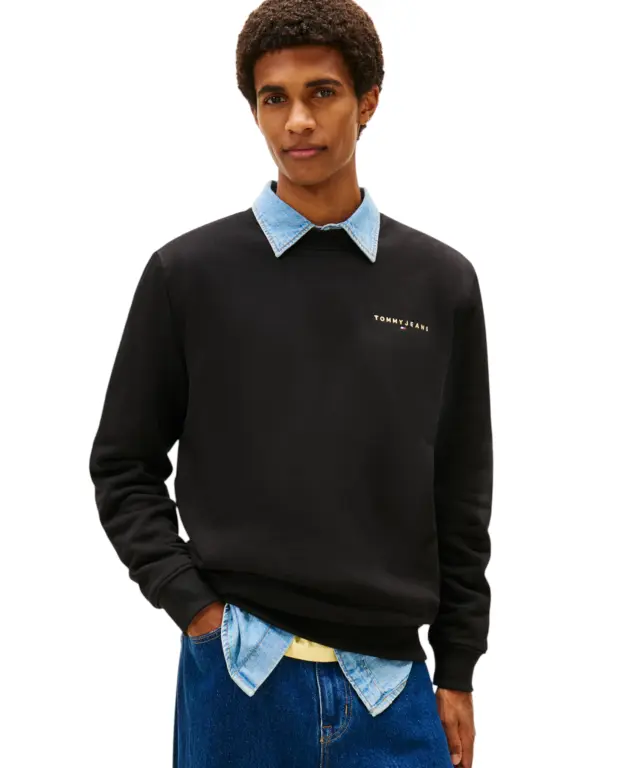 Tommy Hilfiger - Ανδρικό Φούτερ Tjm Linear Regular Fit DM0DM20249-BDS Μαύρο