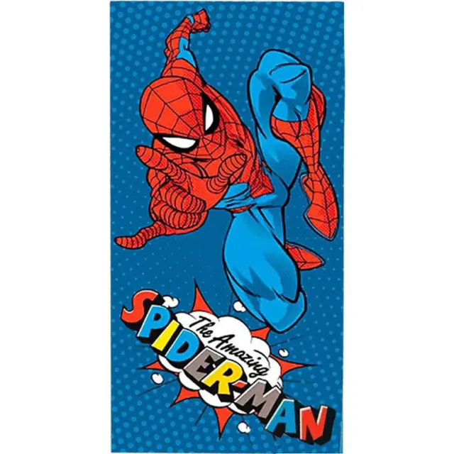 Spiderman Amazing πετσέτα μπάνιου, πετσέτα θαλάσσης 70x140 cm 100% Βαμβάκι Πολύχρωμο
