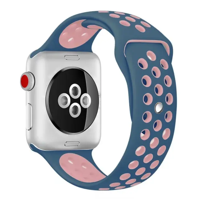 Breathable Λουράκι για Apple Watch 44/45/46/49mm-Blue/Pink OEM