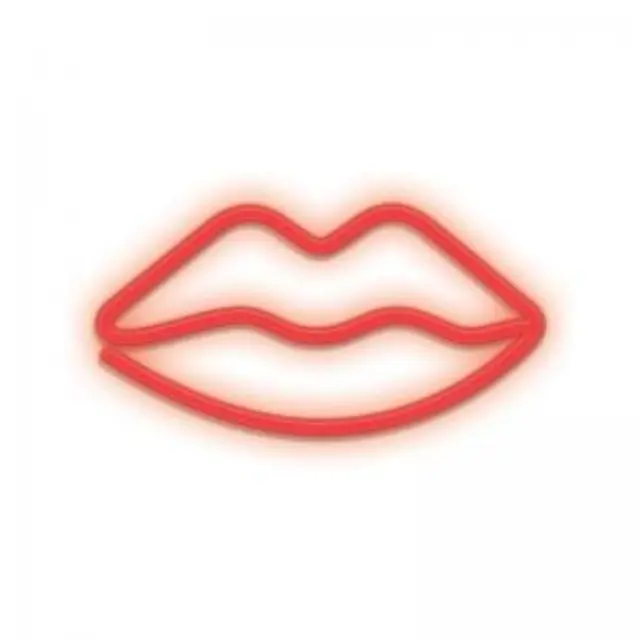 Neon LED Forever Light FLNEO8 LIPS (USB/Μπαταρίας & On/Off) Κόκκινο N64445 2