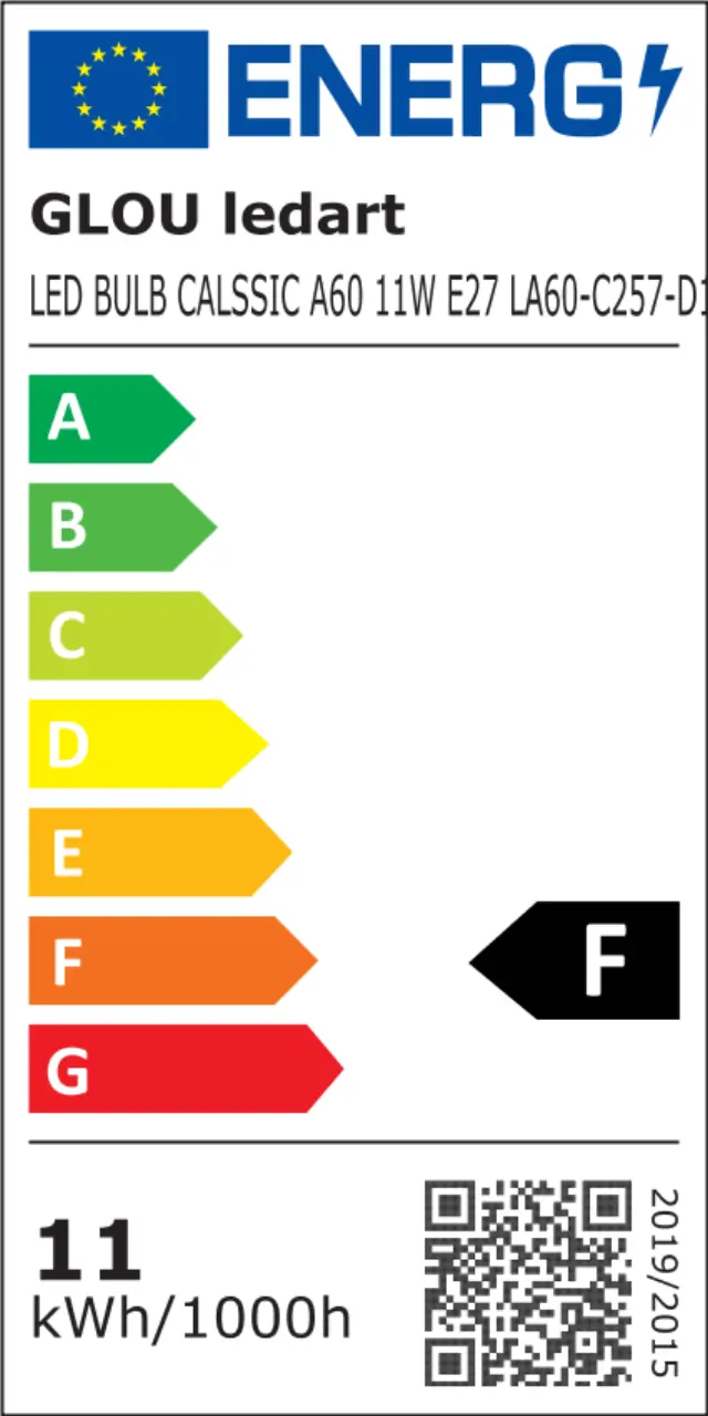 Glou LedArt , Λάμπα Led Classic A60 11W Ε27 230V 4000K 2