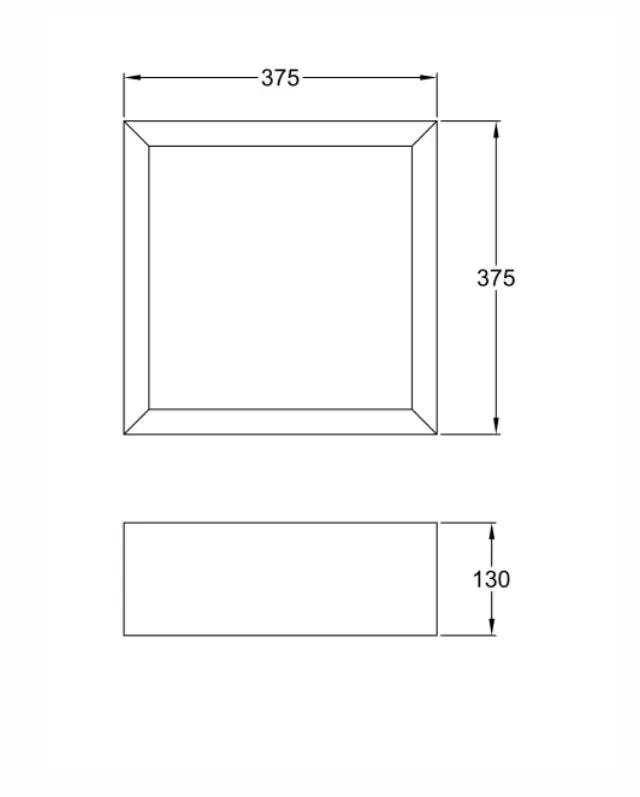 Window 3471-22 φωτιστικό τοίχου τετράγωνο Ξύλο 3