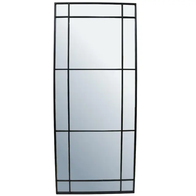 Καθρέπτης Μαύρο Μέταλλο 77x3x183cm