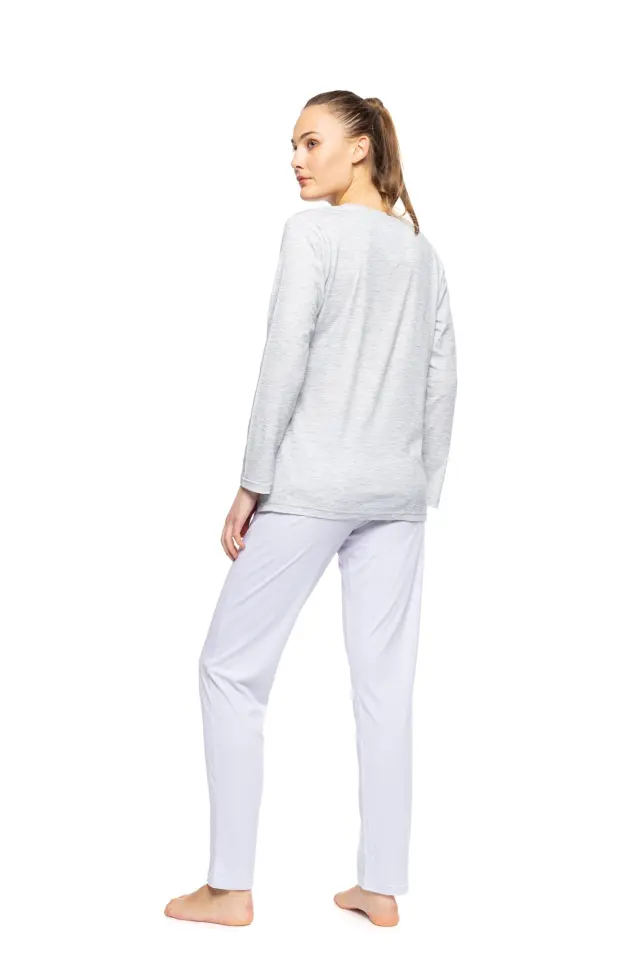 W1060 - Grey Charcoal - PYJAMA MELANGE SOLID 3