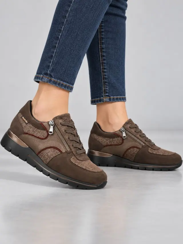 Mephisto Sneakers Γυναικείο δέρμα Nubuck Καφέ MEP/ESRA D/OAK - 41 2