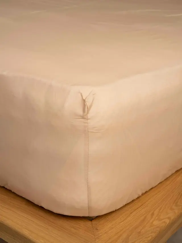 Κατωσέντονο Cotton Feelings με λάστιχο 110 Beige Μονό (100x200+30) Sunshine