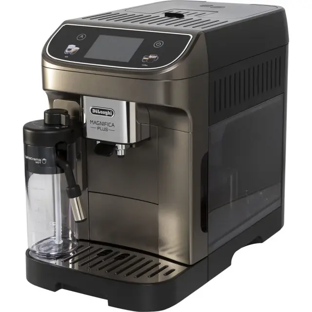 De'Longhi ECAM320.70.TB Magnifica Plus Αυτόματη Μηχανή Espresso 1450W Πίεσης 15bar για Cappuccino με Μύλο Άλεσης Γκρι