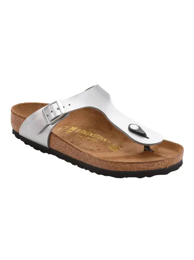 Birkenstock Σαγιονάρες Παιδικό Birko-Flor(ανθεκτικό υλικό της Birkenstock-επιτρέπει την επαφή με το νερό) Γκρί BIR/GIZEH KIDS 846153 SILBER - 30 2