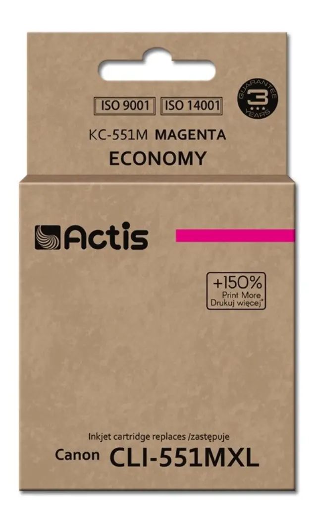 Actis KC-551M Ink (replacement for Canon CLI-551M Standard 12 ml magenta)