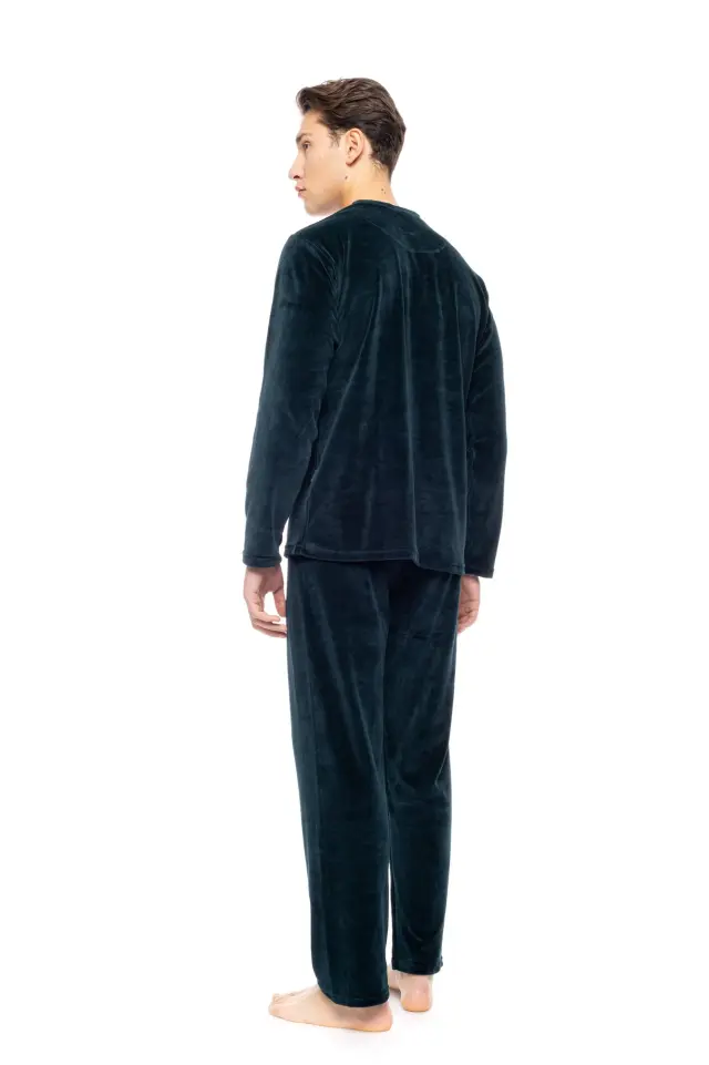 WN-M200 - Oil Green - PYJAMA VELVET T-SHIRT 3