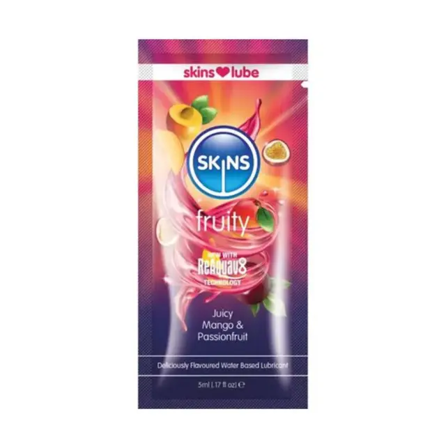 Skins Λιπαντικό Νερού Fruity Μάνγκο & Φρούτο του Πάθους 5ml