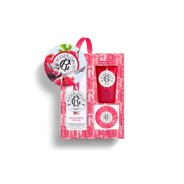 Roger & Gallet Promo Gingembre Rouge Eau Parfumee Άρωμα με Φυσικό Εκχύλισμα Τζίντζερ, 100ml & Soap Bar Αρωματικό Σαπούνι, 50gr & Shower Gel Αφρόλουτρο, 50ml
