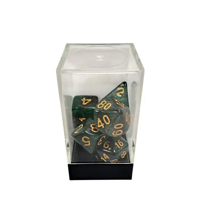 Kaissa: Starry Green Black Gold - Dices
