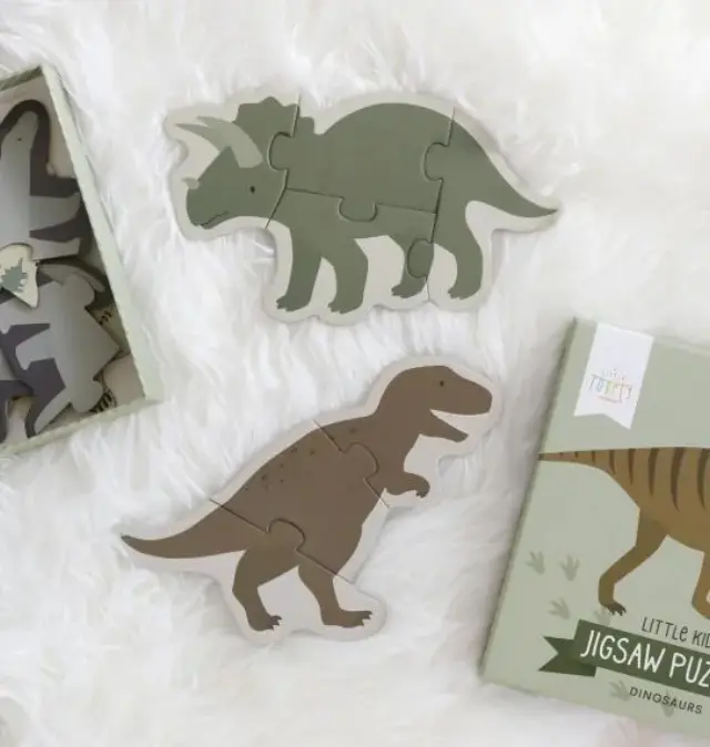 A Little Lovely Company: 5 Puzzle Dinosaurs (2+ ετών) PGPUDI06 3