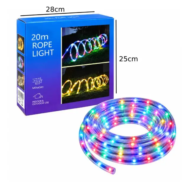 Φωτοσωλήνας LED RGB 20m με Εφέ Φωτισμού – RGB LED Rope Light 082383 3