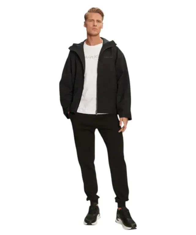 Calvin Klein - Ανδρικό Αδιάβροχο Μπουφάν Regular Fit 00GMF4O520-BAE Μαύρο 2