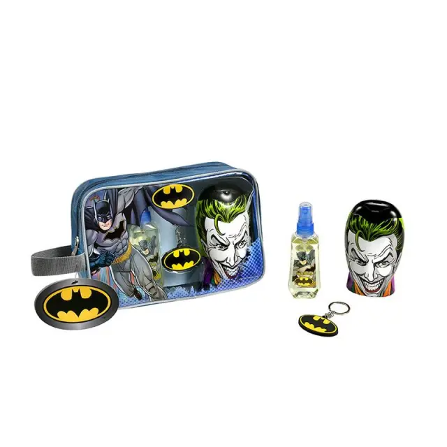Batman Παιδικό Αρωματικό Σετ Δώρου: Eau de Toilette 90ml + Αφρόλουτρο & Σαμπουάν 2-σε-1 300ml + Μπρελόκ + Νεσεσέρ
