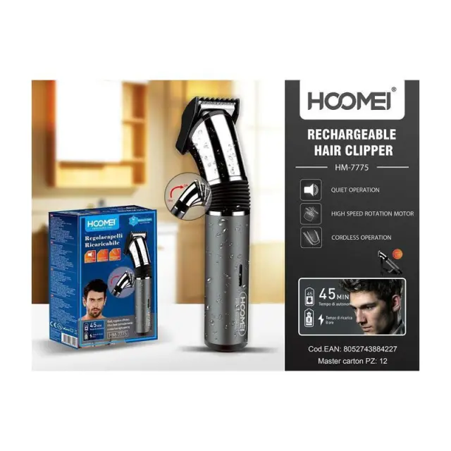 Hoomei Επαναφορτιζόμενη Κουρευτική Μηχανή HM-7775 2