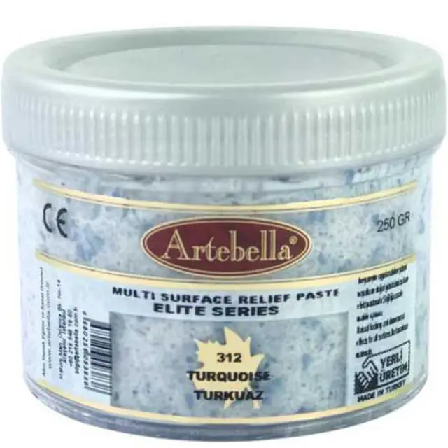 Artebella Πάστα Relief Elite Series 312 Turquoise - 250gr