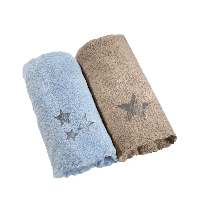 ΣΕΤ ΒΡΕΦΙΚΕΣ ΠΕΤΣΕΤΕΣ 2ΤΕΜΑΧΙΩΝ BABY TOWELS BOY SET 1 (35X50) GUY LAROCHE 3