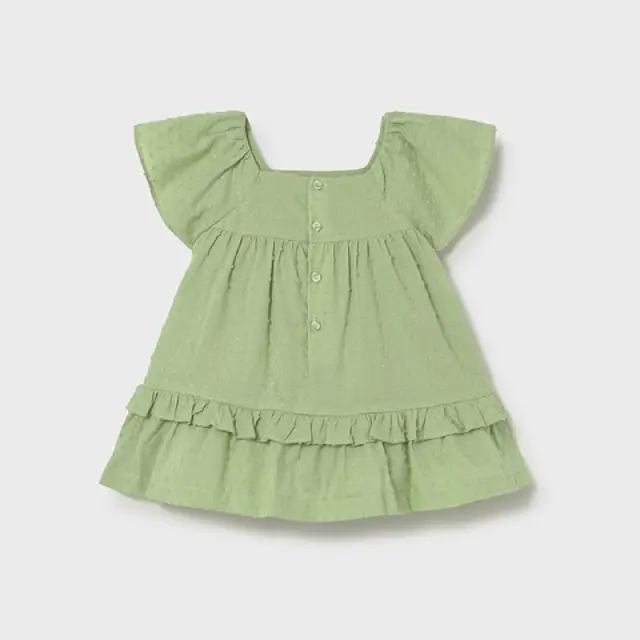 Baby 6 μηνών έως 4 ετών Φόρεμα με βολάν πράσινο 3