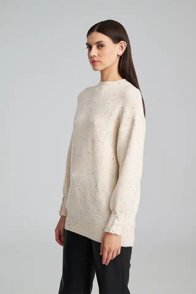 Πλεκτό με Διακριτική Λάμψη και Στυλ COCO SWEATER - XS 3