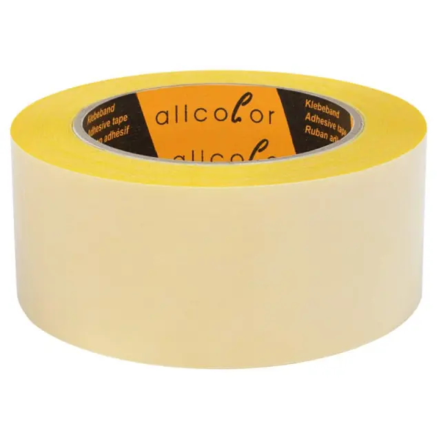 ALLCOLOR GAFFER-TAPE Exhibition-Tape foil, Double sided adhesive - 50mm x 25m yellow (205-50)