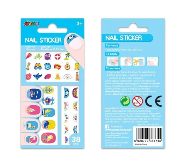 NAIL STICKER-UNDER THE SEA 38PCS ΠΟΛΥΧΡΩΜΟ - One Size 3