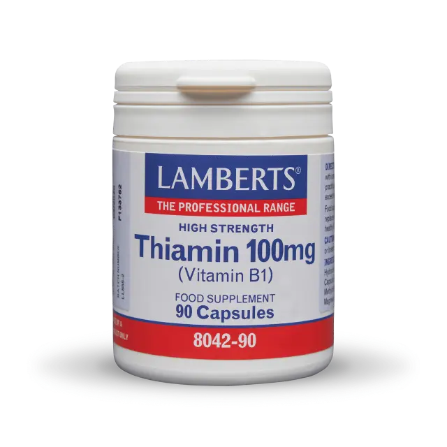 Lamberts Thiamin Βιταμίνη για την Υγεία του Νευρικού Συστήματος 100mg 90 κάψουλες 3