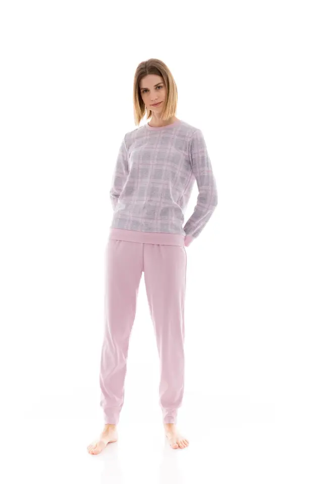 W1492 - Type - PYJAMA JACQUARD PINK PLAID 2