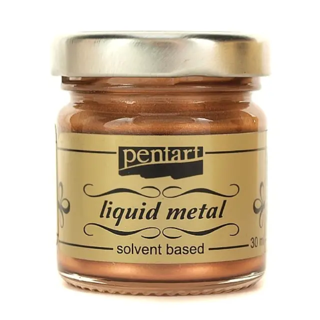 Φύλλο χρυσού Yγρό Pentart Liquid metal 30ml - Cooper