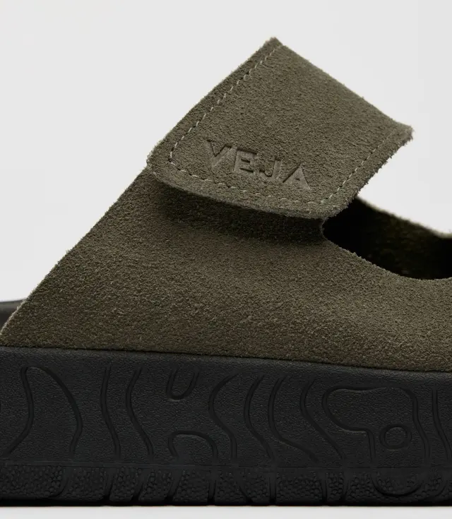 VEJA “ETNA SUEDE SOFT” LEATHER MEN SANDALS(SA3220676B410-KHAKI-BLACK) - 45 3