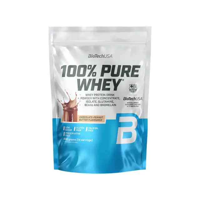 BioTechUSA 100% Pure Whey – 400g Chocolate Peanut Butter