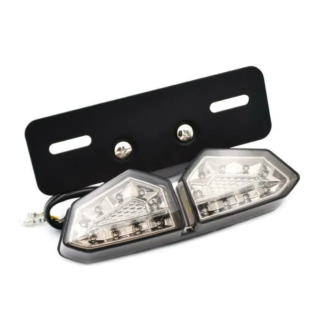 Πίσω Φανάρι Φλας/Στοπ/Πορείας 12V 18 SMD IP66 και Βάση Πινακίδας Μαύρο OEM 3