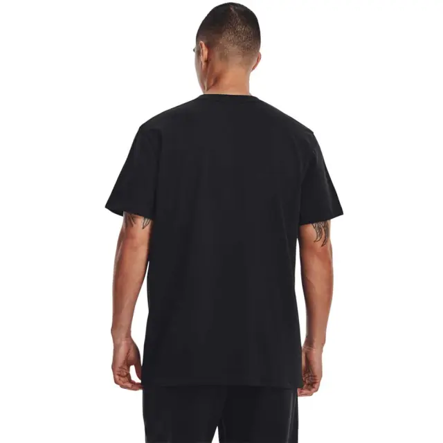 Under Armour Men's Logo Embroidered Heavyweight Short Sleeve Tee Μαύρο 1373997-001 (Under Armour) 2