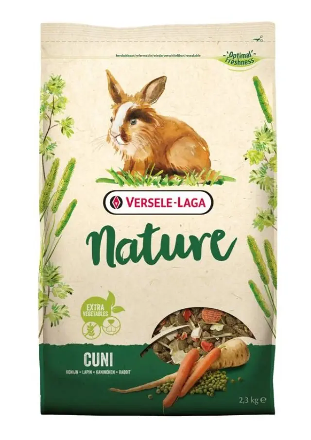 Versele Laga Πλήρης Τροφή Κουνελιού Nature Cuni 2.3kg Μονόχρωμο 2