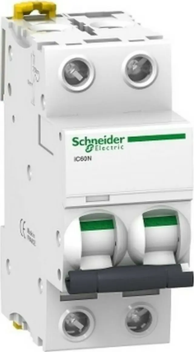 Miniature circuit-breaker, Acti9 iC60N, 2P, 4 A, C curve, 6000 A (IEC 60898-1), 50 kA (IEC 60947-2)