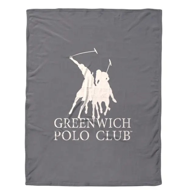 Κουβέρτα 220x240 Υπέρδιπλη 300gsm Fleece Essential Greenwich Polo Club 3489 Grey 100% Πολυέστερ 3