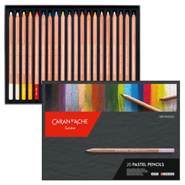 Σετ Μολύβια Παστέλ Caran d'Ache Pastel, 20 Χρώματα
