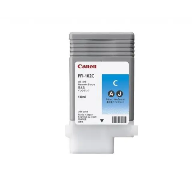 Canon PFI-102 Γνήσιο Μελάνι Εκτυπωτή InkJet Κυανό (0896B001)