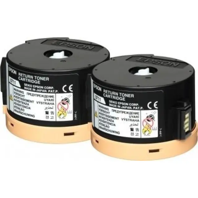 Epson C13S050711 Γνήσιο Multipack Toner Laser Εκτυπωτή Μαύρο Return Program 2τμχ