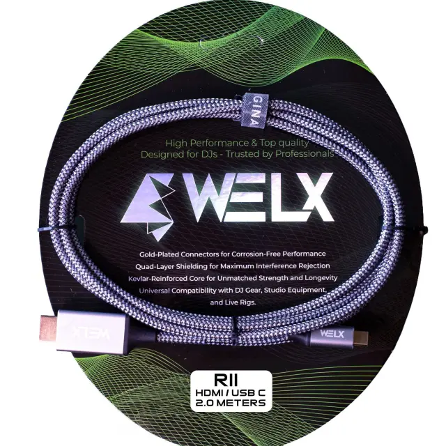 WELX Premium USB-C to HDMI Cable – 2m (R11)