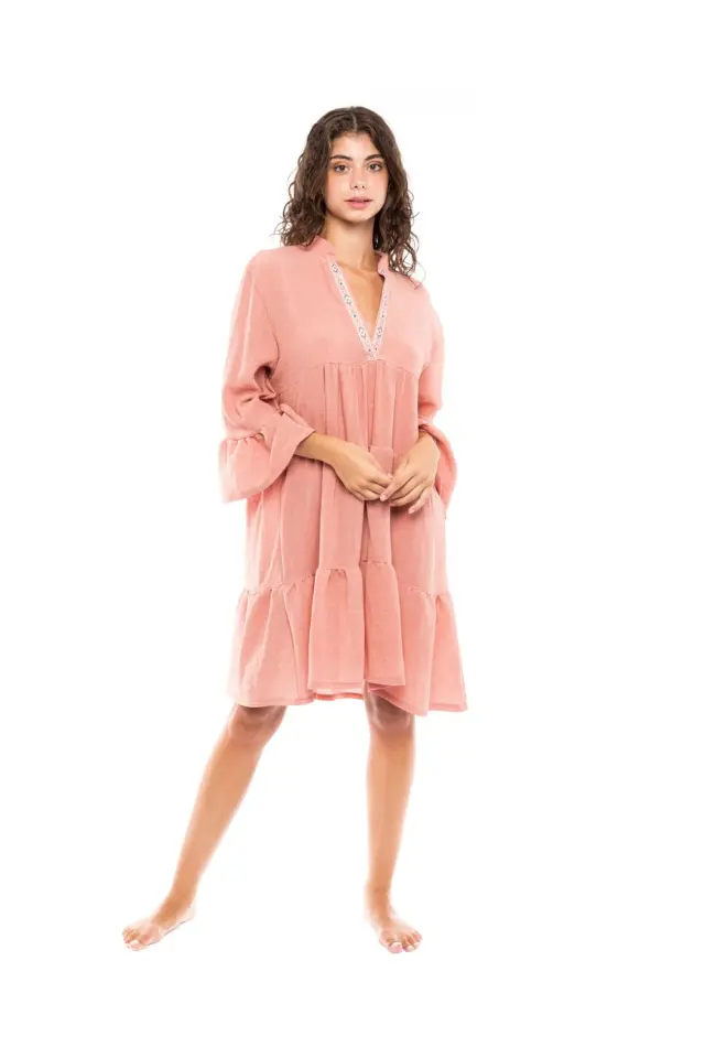B268 - Elephant Grey - BEACHWEAR CREPE BOHO