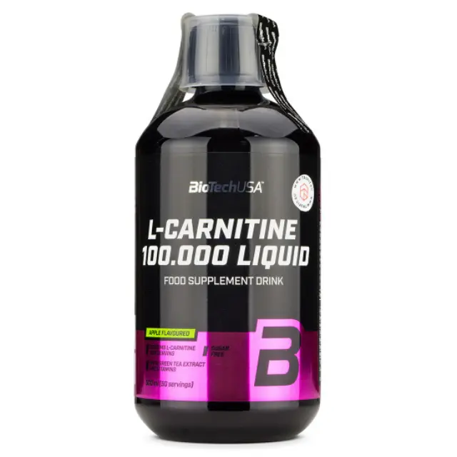 Biotech USA L-Carnitine 100000mg με Γεύση Μήλο 500ml
