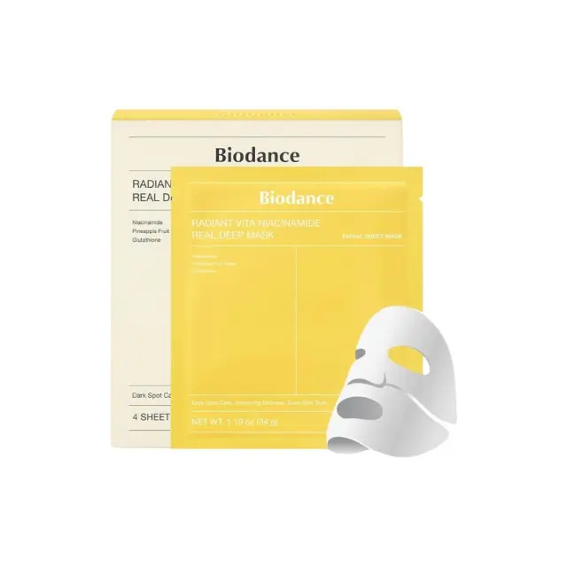 Biodance Radiant Vita Niacinamide Real Deep Mask- Viral μάσκα λάμψης και φωτεινότητας