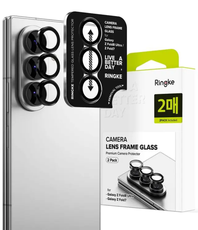 Ringke Camera Frame 2-pack Galaxy Z Fold 7 / 8 Ultra Black